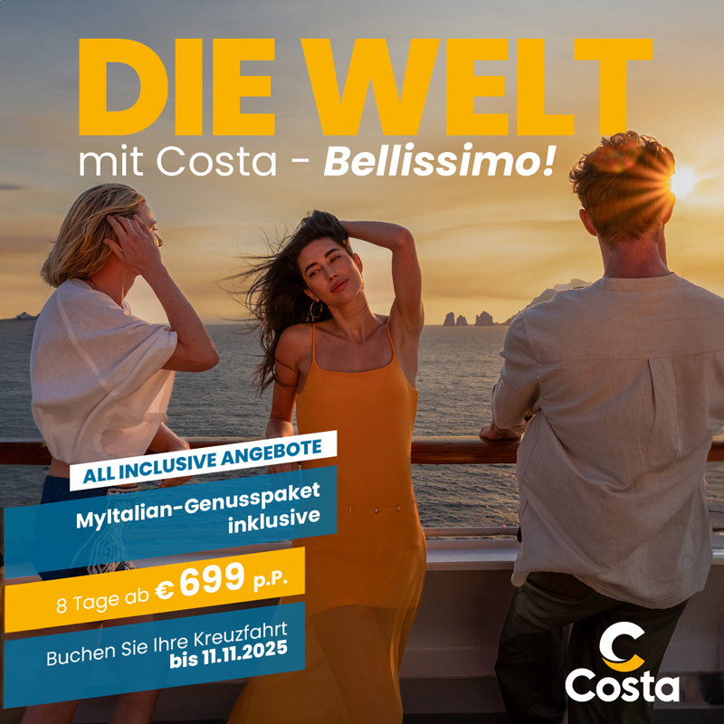 Grafik - Die Welt mit Costa - Bellissimo