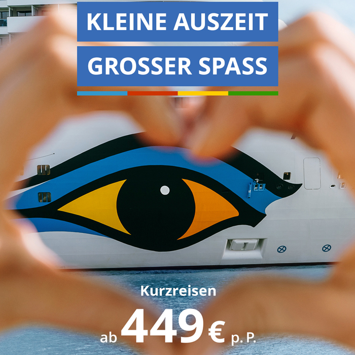 Grafik – AIDA Kurzreisen Last Minute Special